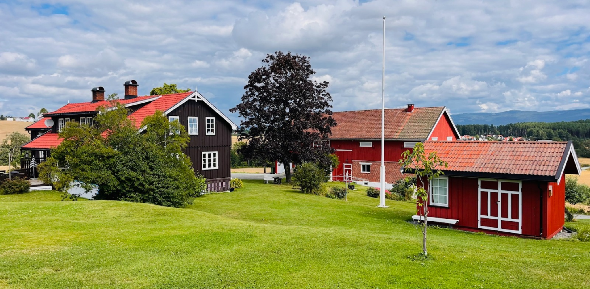 Historic farm landscape at Nordre Ullern on Røyse